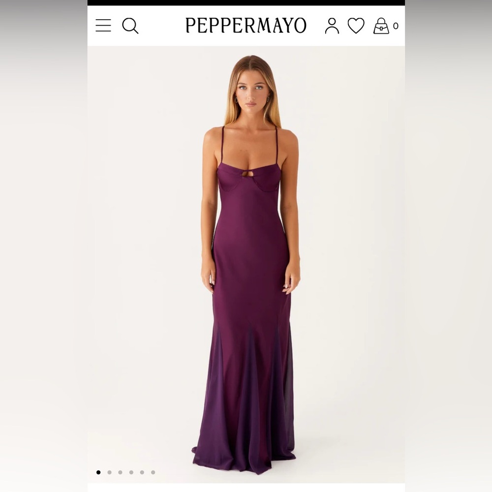 Peppermayo Ravello Maxi Dress in Mulberry - Picture 3 of 5